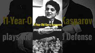 11YearOld Garry Kasparov plays the Gruenfeld Defense [upl. by Kudva]