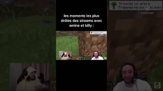 Les moments les plus drôles des streams avec amine et billy france humour twitch [upl. by Sperry]