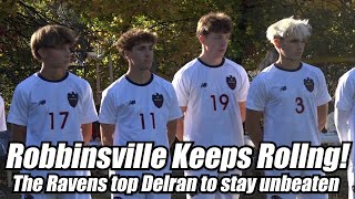 Robbinsville 1 Delran 0  HS Boys Soccer  Nick Grippa Goal  The Ravens stay unbeaten [upl. by Ilrac]