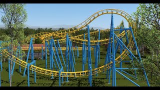 Hanging Roller Coaster  Vekoma SLC knockoff NoLimits 2 [upl. by Tohcnarf707]