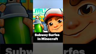 Subway Surfes In Minecraft 👌 minecraft minecraftgameplay game memes minecraftgaming english [upl. by Oliy]