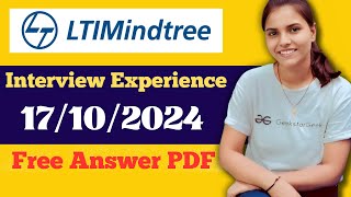 LTI Interview Experience  Latest Interview Experience LTI Mindtree LTIInterviewexperience jobs [upl. by Laidlaw443]