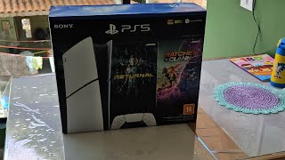 UNBOXING PLAYSTATION 5 SLIM PTBR [upl. by Perretta]