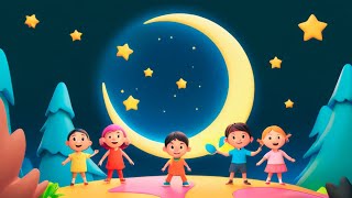 Moonlight Wonders A Magical Journey with Cartoon Kids  The Moon Song  Nursery rhymes amp Kids song [upl. by Sellers]