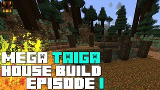 Minecraft 17  Mega Taiga House Build Process  Episode 1 [upl. by An]