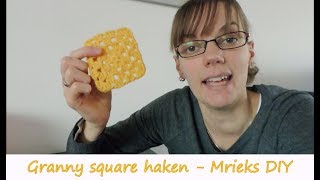 Granny Square haken  made by Mriek  DIY [upl. by Mirilla]