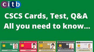 CSCS card test  CSCS card types  how to book CSCS Test  CiTB health and safety test  CSCS test [upl. by Yrod]