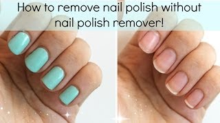 3 Ways To Remove Nail Polish WITHOUT Nail Polish Remover  Viki NailBeauty [upl. by Flore725]