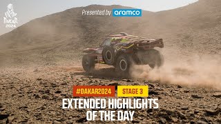 Extended highlights of Stage 3 presented by Aramco  Dakar2024 [upl. by Oirom]