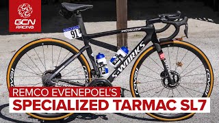 Remco Evenepoels Specialized SWorks Tarmac SL7  DeceuninckQuick Steps Lightweight Climbing Bike [upl. by Fenny]