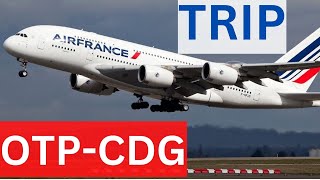 Trip Report Air France A320 Bucharest OTP Otopeni Romania Paris France CDG Flight Economy Class [upl. by Bela]