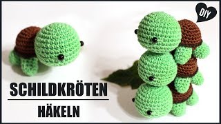 Schildkröte häkeln  Tiere Häkelanleitung  Amigurumi DIY by Pfirsichteufel [upl. by Esinrahc62]