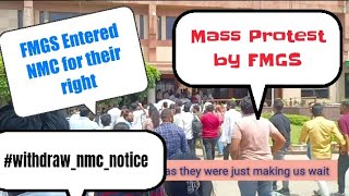 All about protest against NMC New Notice  withdrawNMCNotice  NMC  FMGS [upl. by Fields234]