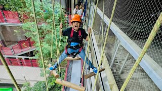 Ali ny Army training kr li 😱  Adventure course in Karachi  Ali ny climbing 😳 [upl. by Tserof]