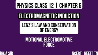 Physics Class 12 chapter 6Electromagnetic induction  Lenz’s law and conservation of energy [upl. by Salohcim]