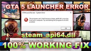 The program cant start because steamapi64dLL Missing FIX THIS ERROR NOW 1000 WORKING METHOD [upl. by Tonie]