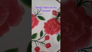 fabric painting flower designart youtube shortvideo ytshorts diy febricpaint [upl. by Siubhan]