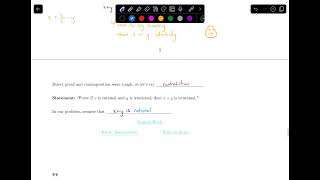 175 Prove Rational Irrational  Irrational  Proofs  Discrete Math [upl. by Tloc]