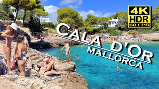 Cala dOr Beach Walk Mallorca Santanyí 4K 60fps HDR Dolby Atmos 💖 Balearic Islands 👀 Spain 🇪🇸 [upl. by Ai]