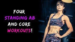 4 Standing Ab and Core Workouts [upl. by Tallbot]