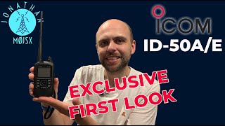 EXCLUSIVE Icom ID50AE Ham Radio First Look [upl. by Ingelbert]