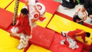 全場總冠軍 KSK Malaysia  麻坡關聖宮 閉幕高樁演出 2013 The Best Lion Dance Troupe [upl. by Bunder315]