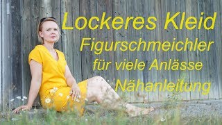 Kleid VAusschnitt  FIGURSCHMEICHLER  Nähanleitung für Fortgeschrittene [upl. by Alane]