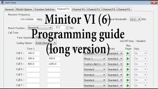 Motorola Minitor VI 6 programming guide  detailed long version [upl. by Sugirdor]