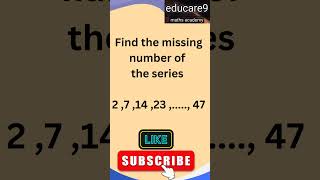 Maths puzzles numberseries sequenceandseries mathpuzzles maths [upl. by Anoy511]