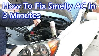 How to Fix Smelly AC in Your Car Like the Pro in 3 Minutes [upl. by German]