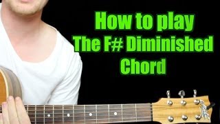 How to Play  F Diminished Chord Guitar [upl. by Centonze858]