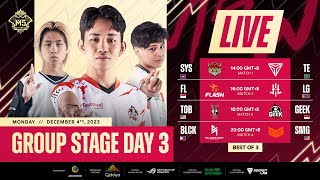 LIVE  DAY 3  M5 World Championship Group Stage  ENG [upl. by Yorgos334]