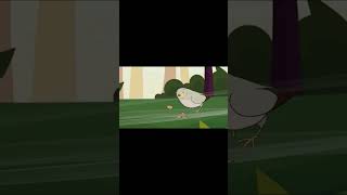 A bird eats foods and watching 2D animation cartoon animation environmentdayanimated cartoon [upl. by Enyluqcaj]