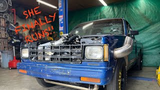 1200HP S10 FINALLY Runs finishing touches and update [upl. by Dudden156]