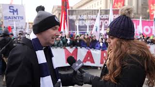 Arlington Bishop Addresses Catholics for Choice Scandal  March For Life 2022 [upl. by Dleifxam]