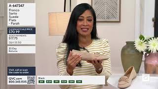 Franco Sarto quotFarahquot Leather  Suede Loafer on QVC Just Reduced Fashion w Rosina amp Jeannette Josue [upl. by Sontich]