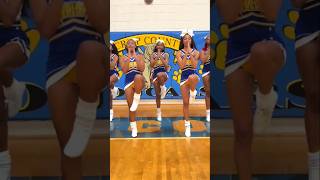 💙💛🤍 cheer cheerleading highschool [upl. by Clynes940]