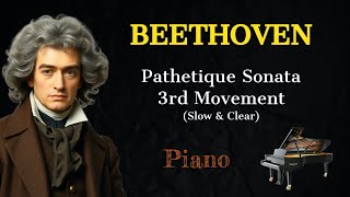 Beethoven Pathetique Sonata 3rd Movement Slow and Clear [upl. by Inaj552]