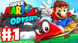 Super Mario Odyssey  Gameplay Walkthrough Part 1  Cap and Cascade Kingdom Nintendo Switch [upl. by Xanthe216]