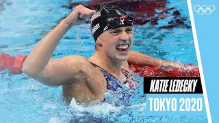 🇺🇸 Katie Ledecky at Tokyo 2020 🏊‍♀️  Athlete Highlights [upl. by Derrej578]