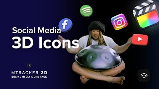 mTracker 3D Social Media Icons Pack Tutorial  Engaging your audience using the pack  MotionVFX [upl. by Seamus687]