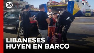 MEDIO ORIENTE  Sin vuelos libaneses huyen en barco hacia Turquía [upl. by Adaiha]