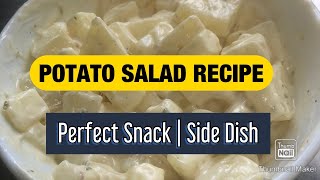 QUICK CREAMY SIMPLE POTATO SALAD RECIPE  CREAMY POTATO SNACK  POTATO SIDE DISH  Fezas Kitchen [upl. by Balthasar]