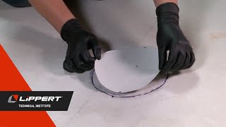 Roof Adhesive Patch Repair with Superflex Patch Material V1 [upl. by Ennairak]