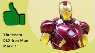 Threezero DLX Iron Man Mark 7 Figure Review [upl. by Roderick]