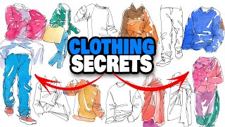 6 TIPS to improve sketching CLOTHING loosely for beginners [upl. by Alage]