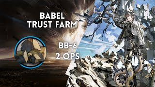 Arknights Babel BB6 Trust Farm 2 Operators [upl. by Ayhtnic]