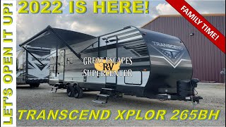 OPENING THE 2022 GRAND DESIGN TRANSCEND XPLOR 265BH [upl. by Nileak629]