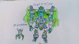 grimwing and blackbeak transformers prime beast hunters [upl. by Jenkel]