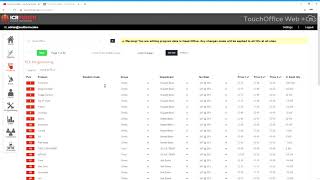 TouchOffice Web Uploading the new VAT rate from your terminal and allocating it to products [upl. by Odlareg]